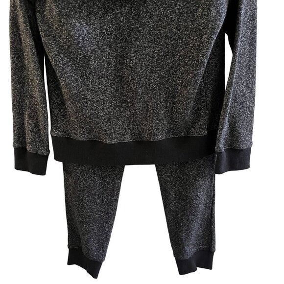 Rasio Jogger Pants and Hoodie Womens Large Black Sequin 2 Piece Workout Outfit - Picture 10 of 14